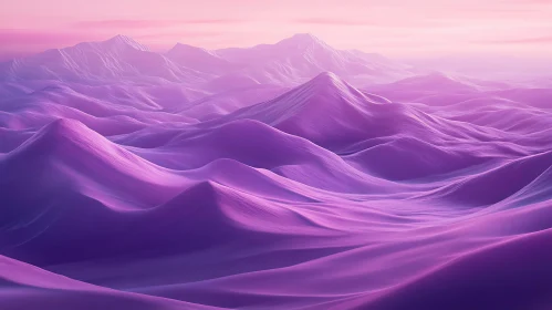 Pink and Purple Mountain Vista