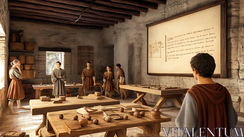 Old-World Workshop Interior