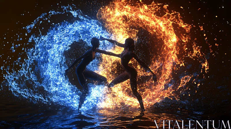 Figures Embracing Elements