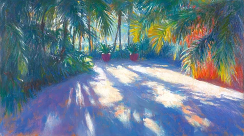 Sunlit Palms Art