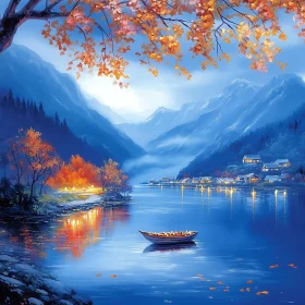 Autumn Lake Serenity