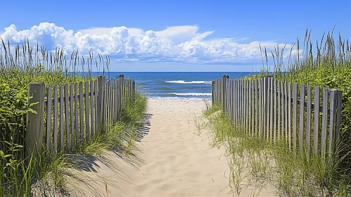Coastal Serenity: Path to the Sea
