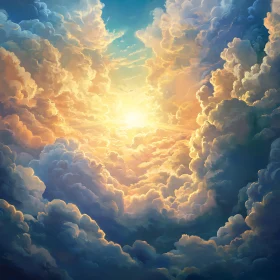 Radiant Sky: Clouds and Sunlight