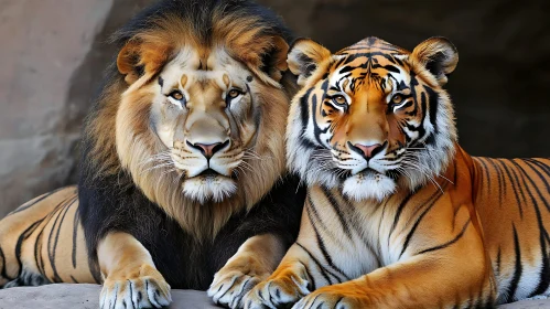 The Lion and Tiger Together