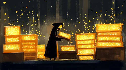 Illuminated Boxes and Monk