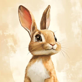 Gentle Gaze: A Rabbit's Serene Portrait