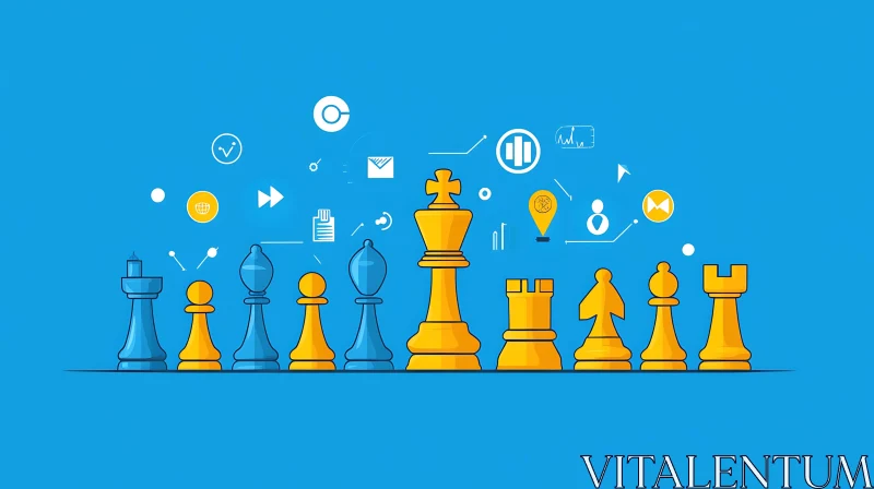 Chess Game Plan Strategy Concept AI Image