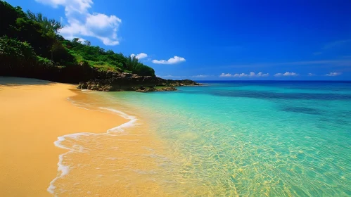 Azure Waters and Golden Sands Beach