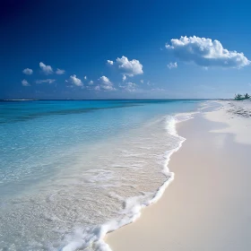 Peaceful Ocean View with White Sand