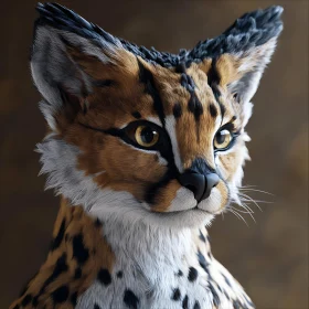 Serval Gaze: A Wild Cat Portrait