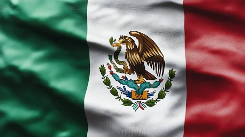 Symbolic Mexican Flag Art
