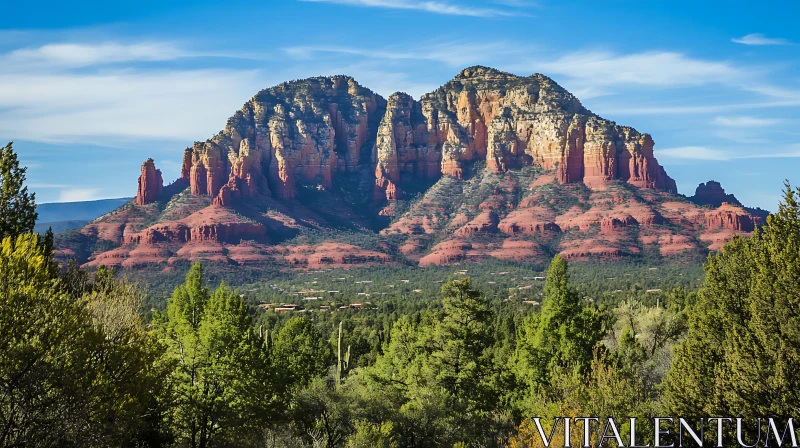 Arizona Mountain Vista AI Image