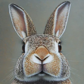 Close-Up of Hare Face