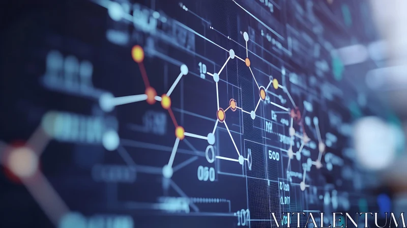 Abstract Data Flow Graphic AI Image