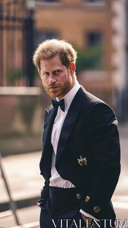 AI ART Elegant Portrait of Prince Harry