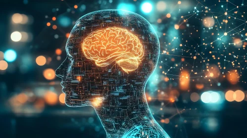 AI Neural Network Head Profile