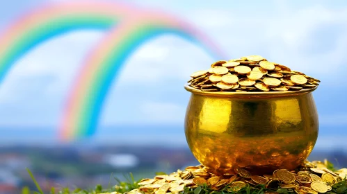 Lucky Treasure: Gold and Rainbow