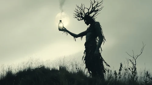 Silhouette of Forest Spirit