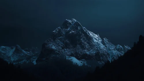 Night Mountain Landscape