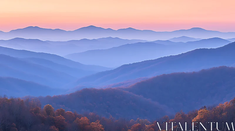 Blue Ridge Mountain View AI Image