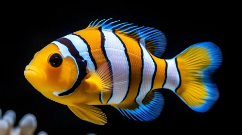 Captivating Clownfish in Bold Hues - A Study of Contrast and Color
