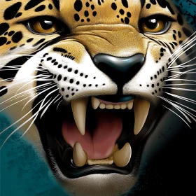 Jaguar Portrait: Fierce Feline Gaze