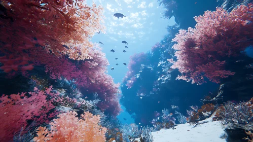 Underwater Coral Reef Fish Scene