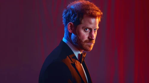 Moody Portrait of Prince Harry