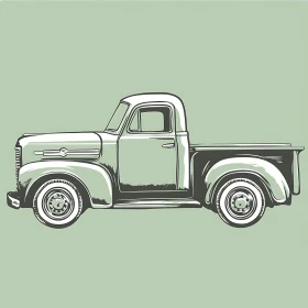 Retro Automotive Truck Design