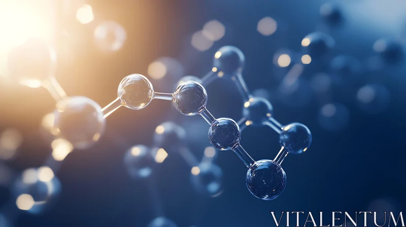 Abstract Molecular Bond AI Image