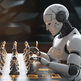 AI Robot Playing Chess