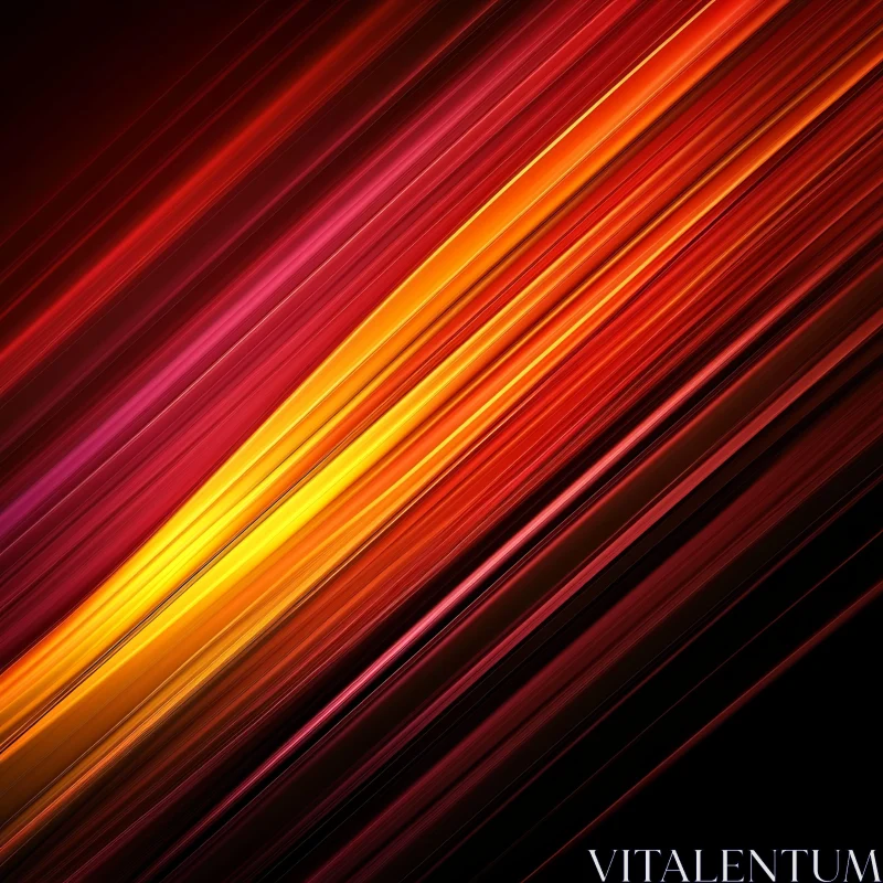 Diagonal Fire Abstract AI Image