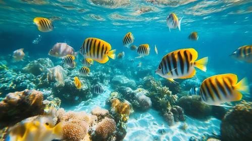 Underwater World with Tropical Fish