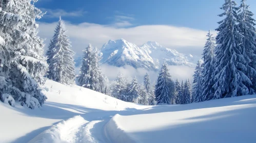 Snowy Peaks and Frozen Forests