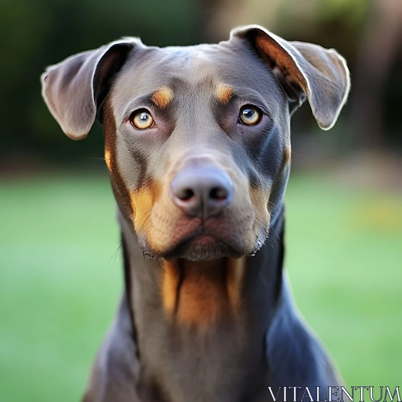 Detailed and Expressive Canine Close-Up AI Image