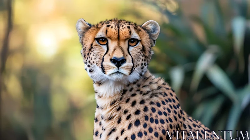 Close-up of a Cheetah in the Wild AI Image