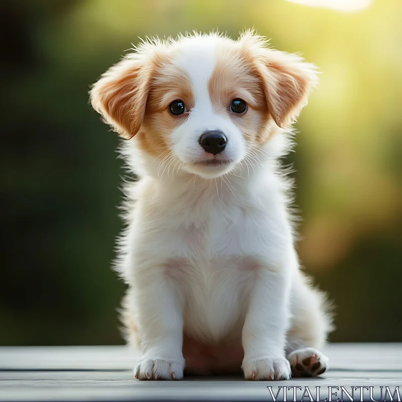 Charming Puppy with Soft Fur AI Image