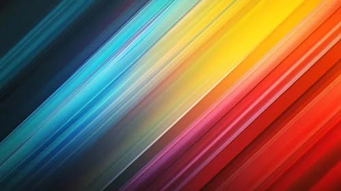 Striking Abstract Color Spectrum Lines