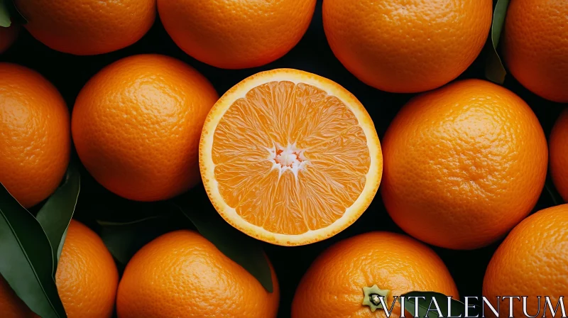 Juicy Orange Composition AI Image