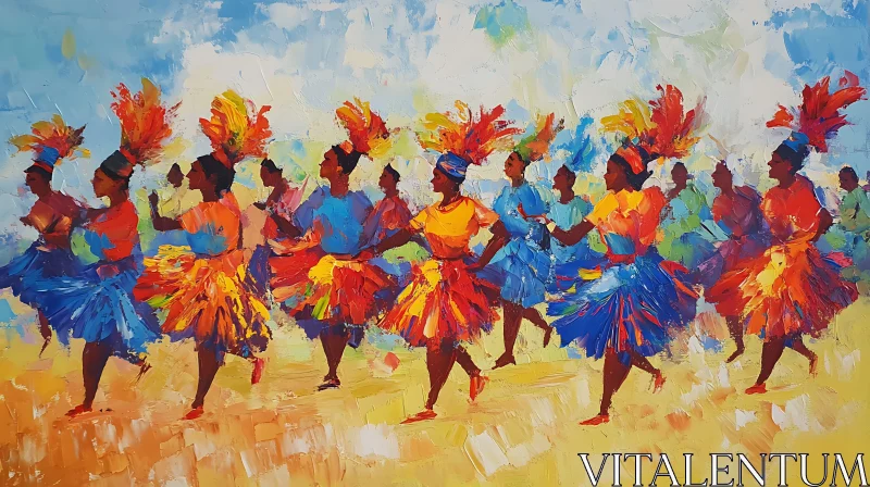 Colorful Dance Painting AI Image