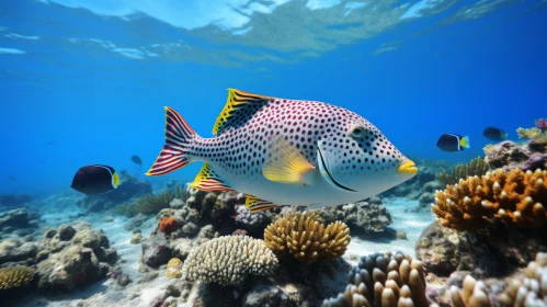Colorful Tropical Fish Among Vibrant Coral Reef