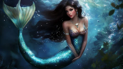 Underwater Mermaid Fantasy Art