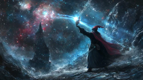 Enchanting Cosmic Wizardry Art