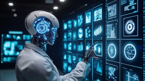 Advanced Robot Interacting with Data Screens