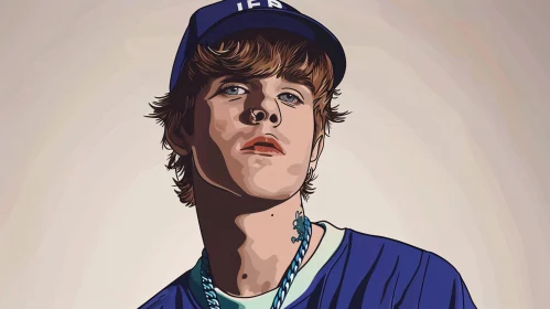 Digital Portrait of Justin Bieber