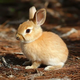 Close-up of a Cute Rabbit