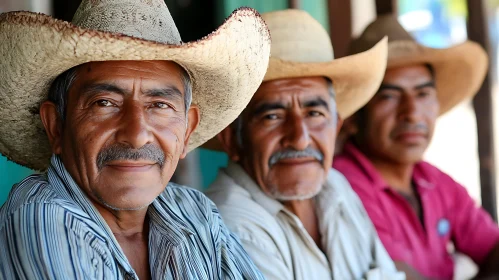 Mexican Men in Traditional Attire