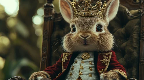 Royal Rabbit Portrait