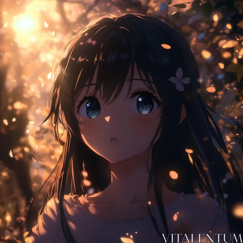 Autumn Forest Anime Art AI Image