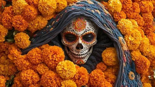 Floral Skull: A Day of the Dead Tribute